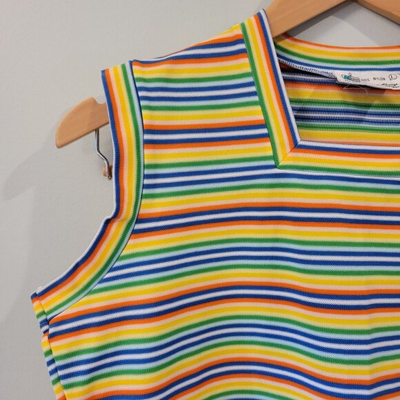 VTG 70s Kmart Womens Mod Knit Tank Top, Large - Picture 5 of 9